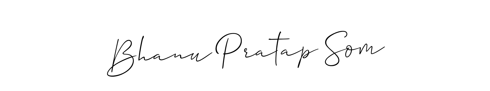 How to Draw Bhanu Pratap Som signature style? Allison_Script is a latest design signature styles for name Bhanu Pratap Som. Bhanu Pratap Som signature style 2 images and pictures png