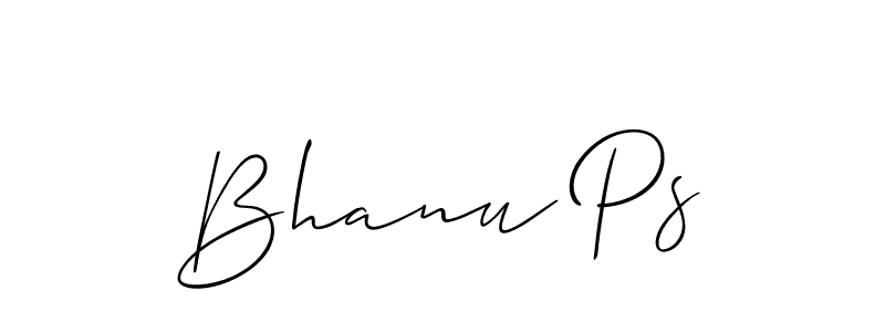 Once you've used our free online signature maker to create your best signature Allison_Script style, it's time to enjoy all of the benefits that Bhanu Ps name signing documents. Bhanu Ps signature style 2 images and pictures png