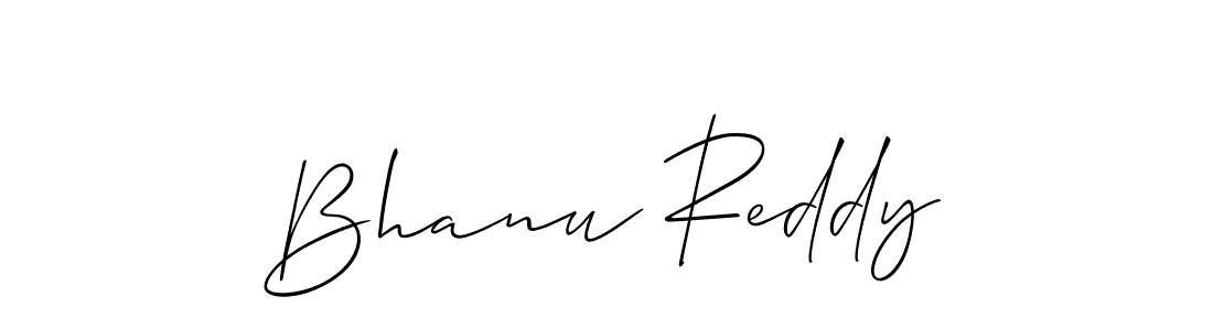Use a signature maker to create a handwritten signature online. With this signature software, you can design (Allison_Script) your own signature for name Bhanu Reddy. Bhanu Reddy signature style 2 images and pictures png