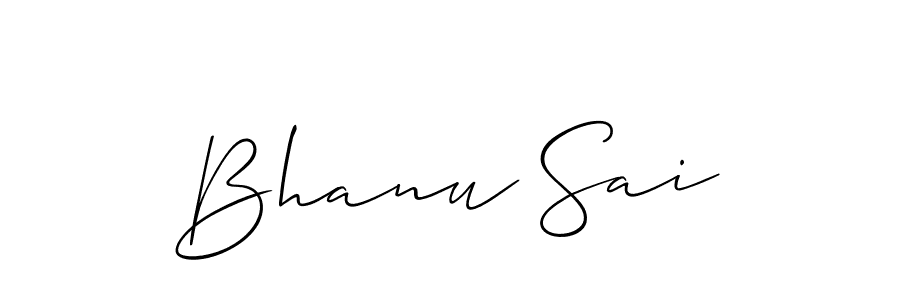 if you are searching for the best signature style for your name Bhanu Sai. so please give up your signature search. here we have designed multiple signature styles  using Allison_Script. Bhanu Sai signature style 2 images and pictures png