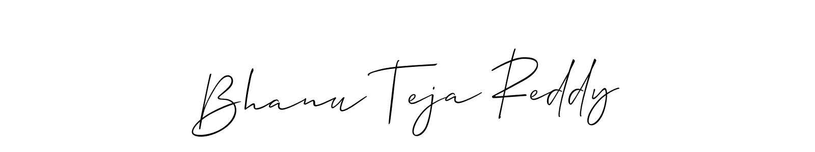 Use a signature maker to create a handwritten signature online. With this signature software, you can design (Allison_Script) your own signature for name Bhanu Teja Reddy. Bhanu Teja Reddy signature style 2 images and pictures png