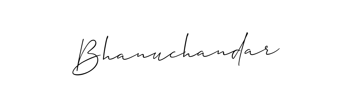 The best way (Allison_Script) to make a short signature is to pick only two or three words in your name. The name Bhanuchandar include a total of six letters. For converting this name. Bhanuchandar signature style 2 images and pictures png