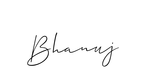 Bhanuj stylish signature style. Best Handwritten Sign (Allison_Script) for my name. Handwritten Signature Collection Ideas for my name Bhanuj. Bhanuj signature style 2 images and pictures png