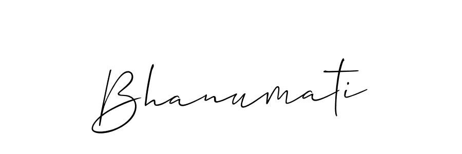 Bhanumati stylish signature style. Best Handwritten Sign (Allison_Script) for my name. Handwritten Signature Collection Ideas for my name Bhanumati. Bhanumati signature style 2 images and pictures png