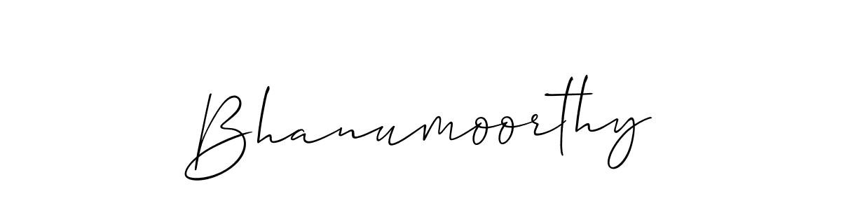 It looks lik you need a new signature style for name Bhanumoorthy. Design unique handwritten (Allison_Script) signature with our free signature maker in just a few clicks. Bhanumoorthy signature style 2 images and pictures png