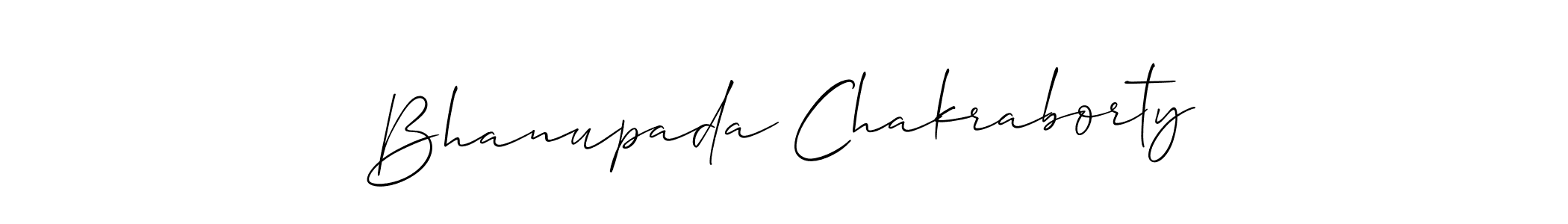 Similarly Allison_Script is the best handwritten signature design. Signature creator online .You can use it as an online autograph creator for name Bhanupada Chakraborty. Bhanupada Chakraborty signature style 2 images and pictures png