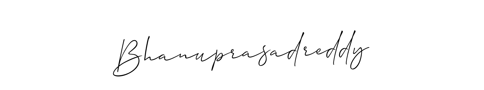 It looks lik you need a new signature style for name Bhanuprasadreddy. Design unique handwritten (Allison_Script) signature with our free signature maker in just a few clicks. Bhanuprasadreddy signature style 2 images and pictures png