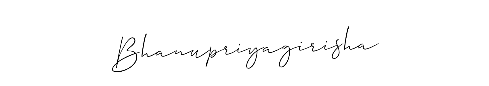 This is the best signature style for the Bhanupriyagirisha name. Also you like these signature font (Allison_Script). Mix name signature. Bhanupriyagirisha signature style 2 images and pictures png