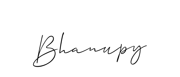 You should practise on your own different ways (Allison_Script) to write your name (Bhanupy) in signature. don't let someone else do it for you. Bhanupy signature style 2 images and pictures png