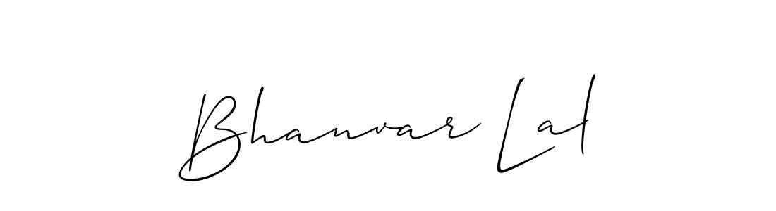 Create a beautiful signature design for name Bhanvar Lal. With this signature (Allison_Script) fonts, you can make a handwritten signature for free. Bhanvar Lal signature style 2 images and pictures png