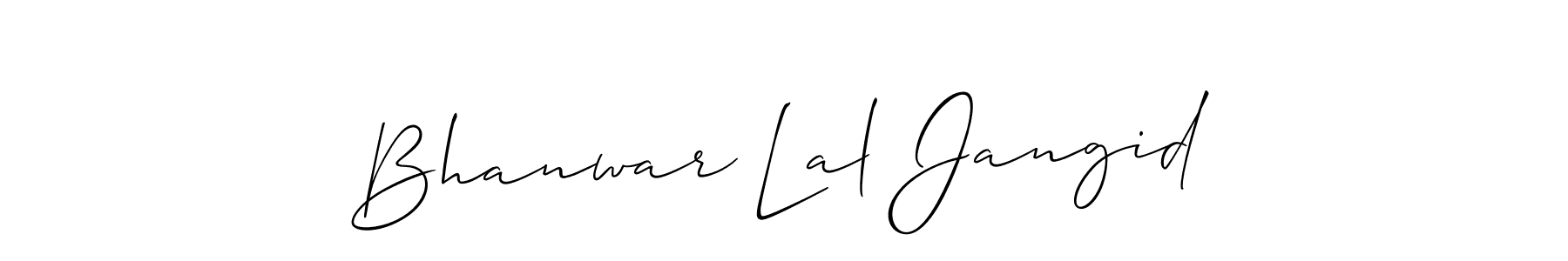 Also You can easily find your signature by using the search form. We will create Bhanwar Lal Jangid name handwritten signature images for you free of cost using Allison_Script sign style. Bhanwar Lal Jangid signature style 2 images and pictures png