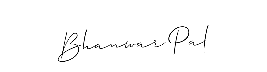 Create a beautiful signature design for name Bhanwar Pal. With this signature (Allison_Script) fonts, you can make a handwritten signature for free. Bhanwar Pal signature style 2 images and pictures png