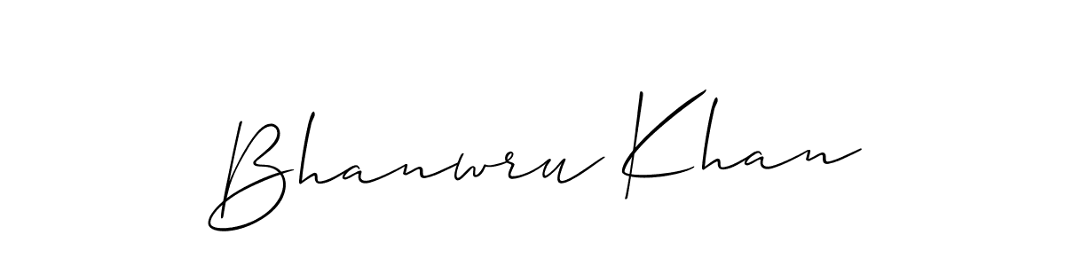 Also You can easily find your signature by using the search form. We will create Bhanwru Khan name handwritten signature images for you free of cost using Allison_Script sign style. Bhanwru Khan signature style 2 images and pictures png