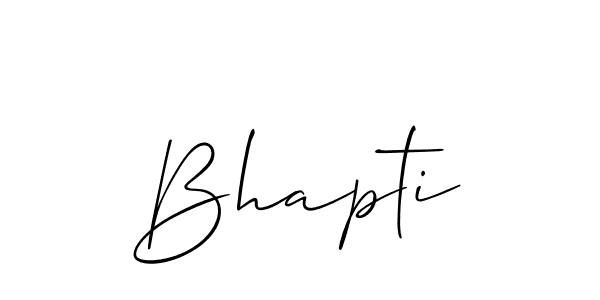 How to make Bhapti signature? Allison_Script is a professional autograph style. Create handwritten signature for Bhapti name. Bhapti signature style 2 images and pictures png