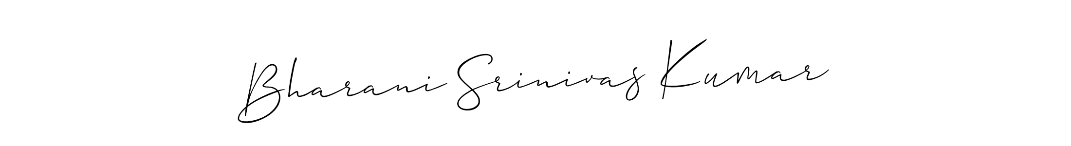 How to Draw Bharani Srinivas Kumar signature style? Allison_Script is a latest design signature styles for name Bharani Srinivas Kumar. Bharani Srinivas Kumar signature style 2 images and pictures png
