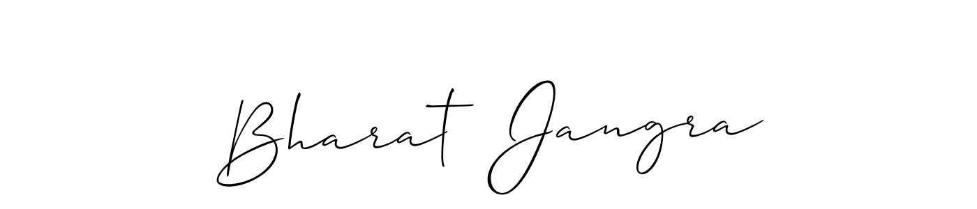 Design your own signature with our free online signature maker. With this signature software, you can create a handwritten (Allison_Script) signature for name Bharat  Jangra. Bharat  Jangra signature style 2 images and pictures png