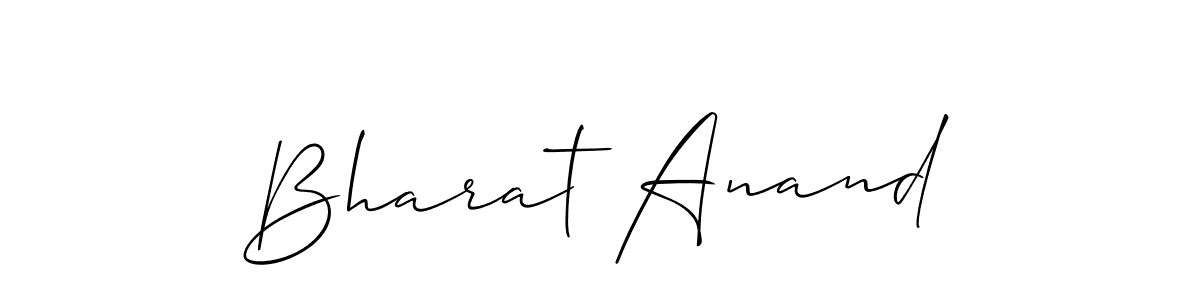 How to Draw Bharat Anand signature style? Allison_Script is a latest design signature styles for name Bharat Anand. Bharat Anand signature style 2 images and pictures png