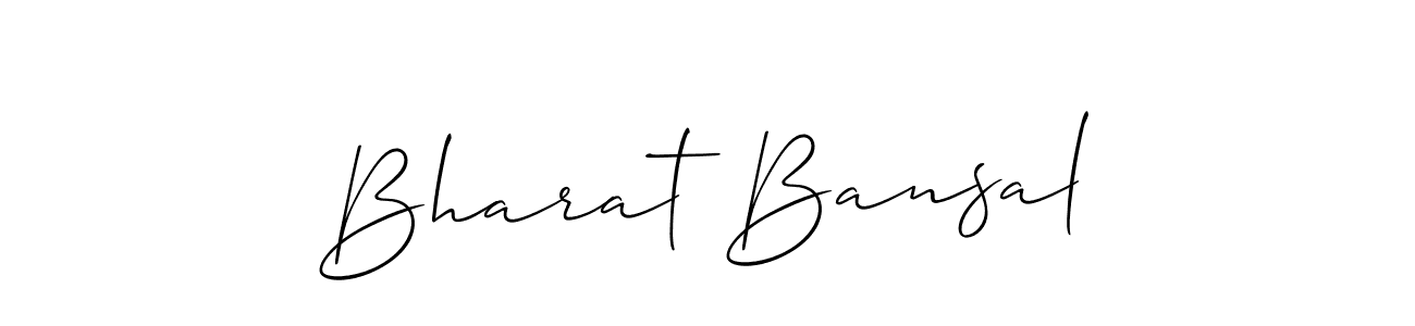 How to make Bharat Bansal signature? Allison_Script is a professional autograph style. Create handwritten signature for Bharat Bansal name. Bharat Bansal signature style 2 images and pictures png