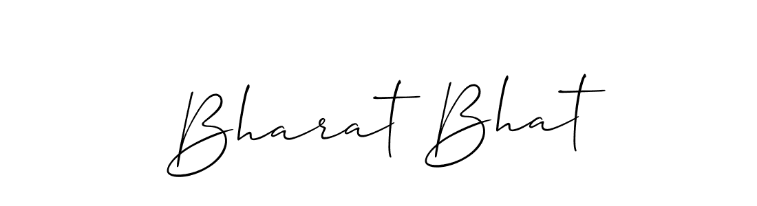 Design your own signature with our free online signature maker. With this signature software, you can create a handwritten (Allison_Script) signature for name Bharat Bhat. Bharat Bhat signature style 2 images and pictures png