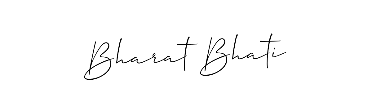 Create a beautiful signature design for name Bharat Bhati. With this signature (Allison_Script) fonts, you can make a handwritten signature for free. Bharat Bhati signature style 2 images and pictures png