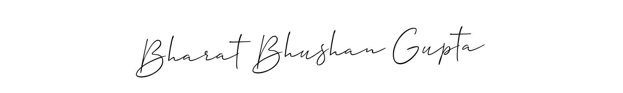 Create a beautiful signature design for name Bharat Bhushan Gupta. With this signature (Allison_Script) fonts, you can make a handwritten signature for free. Bharat Bhushan Gupta signature style 2 images and pictures png