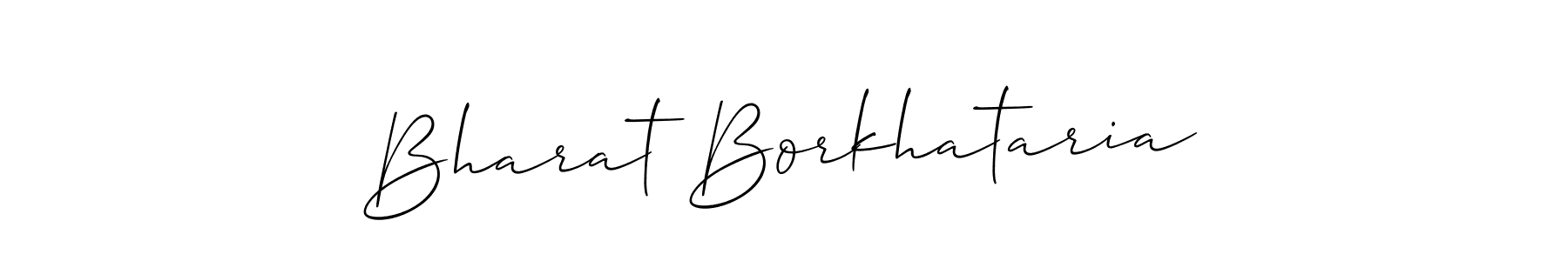 if you are searching for the best signature style for your name Bharat Borkhataria. so please give up your signature search. here we have designed multiple signature styles  using Allison_Script. Bharat Borkhataria signature style 2 images and pictures png