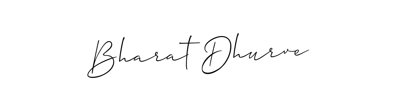 Allison_Script is a professional signature style that is perfect for those who want to add a touch of class to their signature. It is also a great choice for those who want to make their signature more unique. Get Bharat Dhurve name to fancy signature for free. Bharat Dhurve signature style 2 images and pictures png