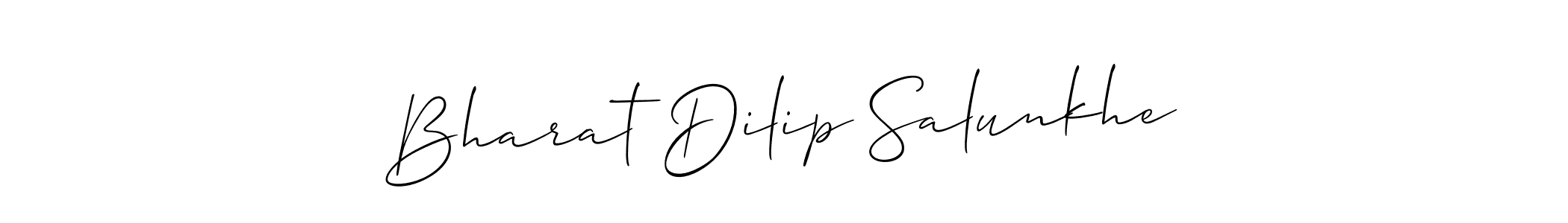 Bharat Dilip Salunkhe stylish signature style. Best Handwritten Sign (Allison_Script) for my name. Handwritten Signature Collection Ideas for my name Bharat Dilip Salunkhe. Bharat Dilip Salunkhe signature style 2 images and pictures png
