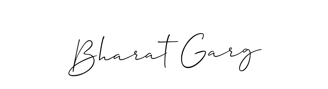 Allison_Script is a professional signature style that is perfect for those who want to add a touch of class to their signature. It is also a great choice for those who want to make their signature more unique. Get Bharat Garg name to fancy signature for free. Bharat Garg signature style 2 images and pictures png