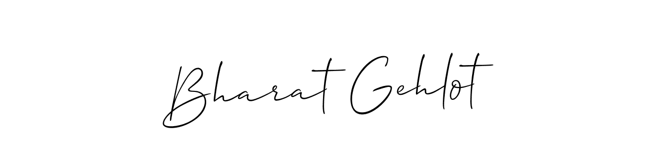 if you are searching for the best signature style for your name Bharat Gehlot. so please give up your signature search. here we have designed multiple signature styles  using Allison_Script. Bharat Gehlot signature style 2 images and pictures png