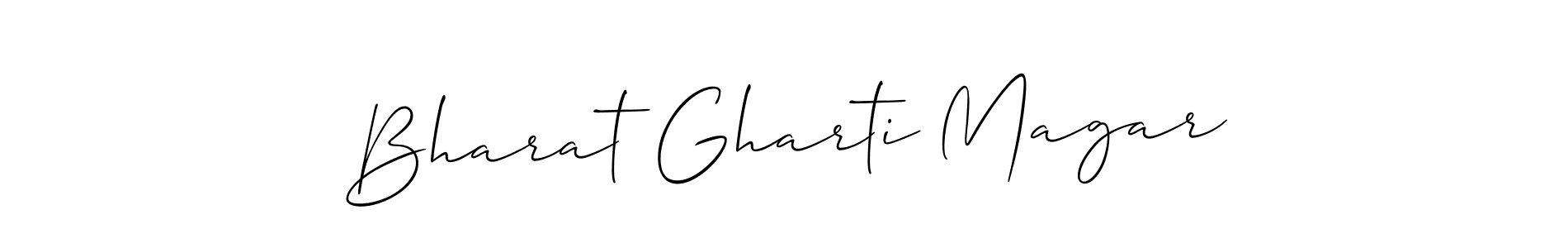 Also You can easily find your signature by using the search form. We will create Bharat Gharti Magar name handwritten signature images for you free of cost using Allison_Script sign style. Bharat Gharti Magar signature style 2 images and pictures png