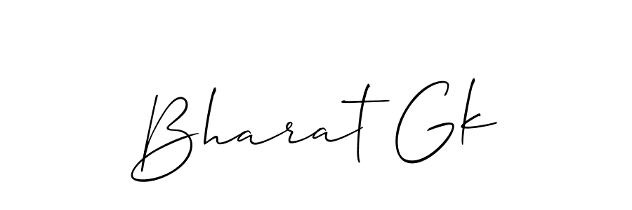 How to Draw Bharat Gk signature style? Allison_Script is a latest design signature styles for name Bharat Gk. Bharat Gk signature style 2 images and pictures png