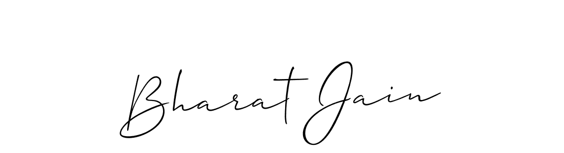 Use a signature maker to create a handwritten signature online. With this signature software, you can design (Allison_Script) your own signature for name Bharat Jain. Bharat Jain signature style 2 images and pictures png