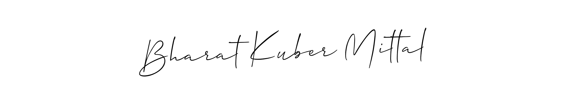 if you are searching for the best signature style for your name Bharat Kuber Mittal. so please give up your signature search. here we have designed multiple signature styles  using Allison_Script. Bharat Kuber Mittal signature style 2 images and pictures png