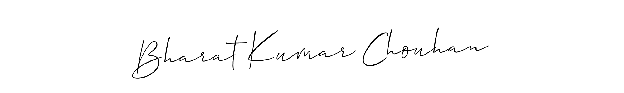 How to make Bharat Kumar Chouhan signature? Allison_Script is a professional autograph style. Create handwritten signature for Bharat Kumar Chouhan name. Bharat Kumar Chouhan signature style 2 images and pictures png