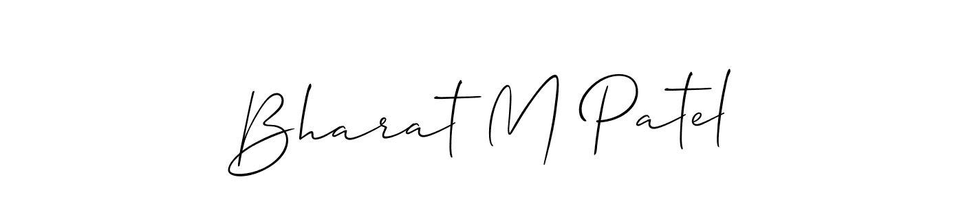 Similarly Allison_Script is the best handwritten signature design. Signature creator online .You can use it as an online autograph creator for name Bharat M Patel. Bharat M Patel signature style 2 images and pictures png