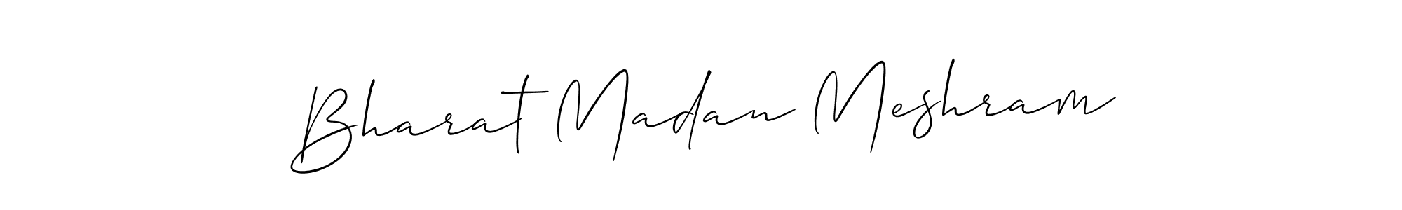 Best and Professional Signature Style for Bharat Madan Meshram. Allison_Script Best Signature Style Collection. Bharat Madan Meshram signature style 2 images and pictures png