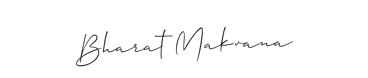 Similarly Allison_Script is the best handwritten signature design. Signature creator online .You can use it as an online autograph creator for name Bharat Makvana. Bharat Makvana signature style 2 images and pictures png