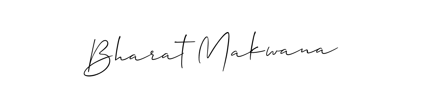 Use a signature maker to create a handwritten signature online. With this signature software, you can design (Allison_Script) your own signature for name Bharat Makwana. Bharat Makwana signature style 2 images and pictures png