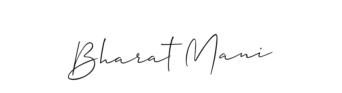 Make a beautiful signature design for name Bharat Mani. With this signature (Allison_Script) style, you can create a handwritten signature for free. Bharat Mani signature style 2 images and pictures png