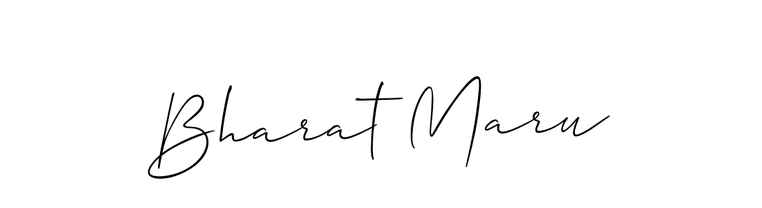 Make a beautiful signature design for name Bharat Maru. With this signature (Allison_Script) style, you can create a handwritten signature for free. Bharat Maru signature style 2 images and pictures png