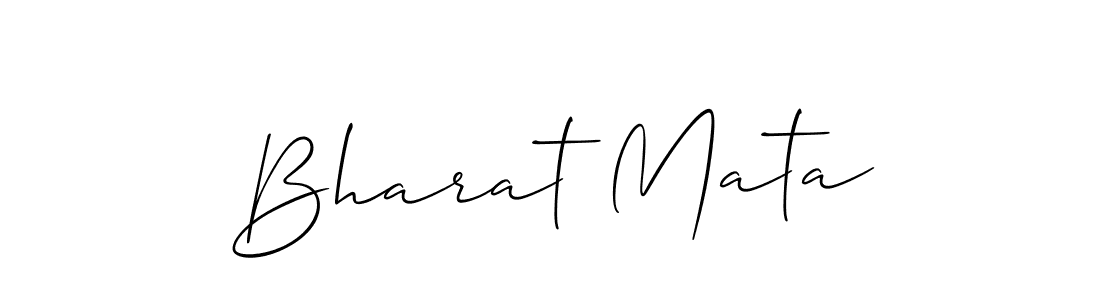 Allison_Script is a professional signature style that is perfect for those who want to add a touch of class to their signature. It is also a great choice for those who want to make their signature more unique. Get Bharat Mata name to fancy signature for free. Bharat Mata signature style 2 images and pictures png