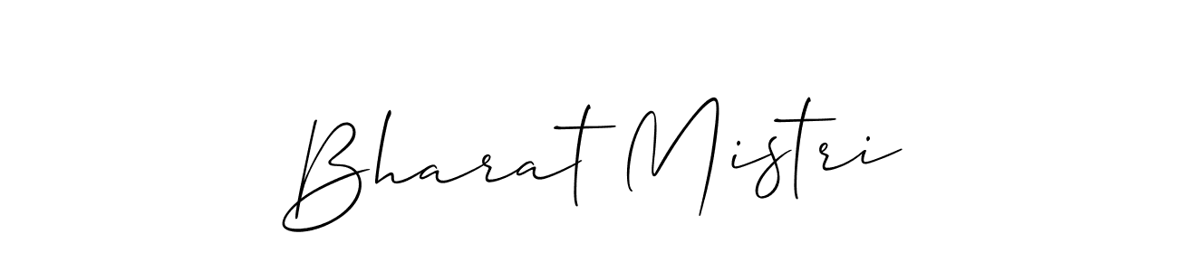 Also we have Bharat Mistri name is the best signature style. Create professional handwritten signature collection using Allison_Script autograph style. Bharat Mistri signature style 2 images and pictures png