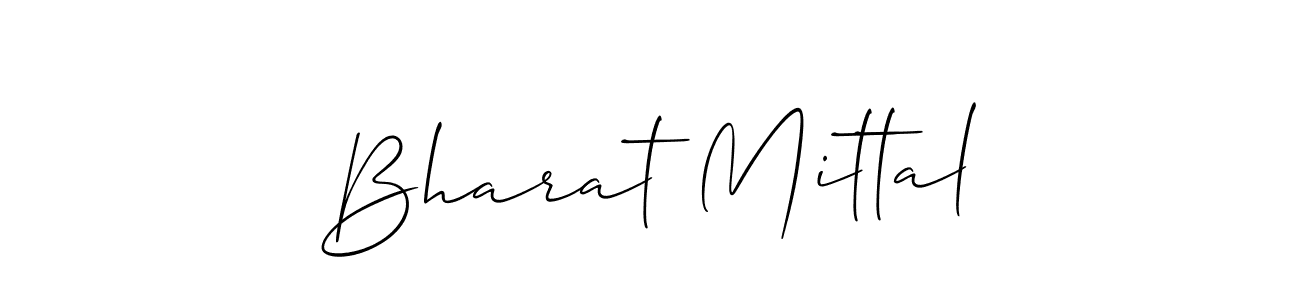 How to make Bharat Mittal signature? Allison_Script is a professional autograph style. Create handwritten signature for Bharat Mittal name. Bharat Mittal signature style 2 images and pictures png