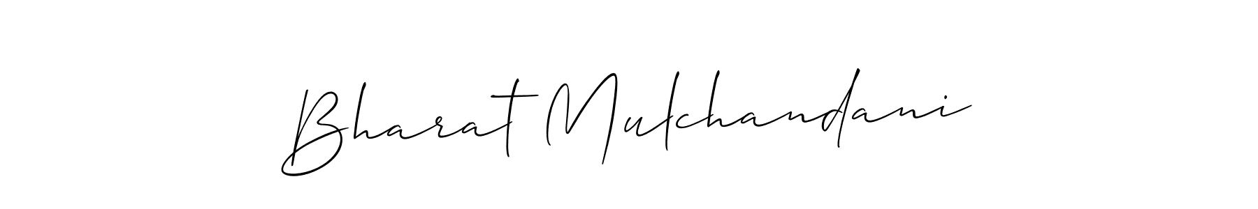 Use a signature maker to create a handwritten signature online. With this signature software, you can design (Allison_Script) your own signature for name Bharat Mulchandani. Bharat Mulchandani signature style 2 images and pictures png