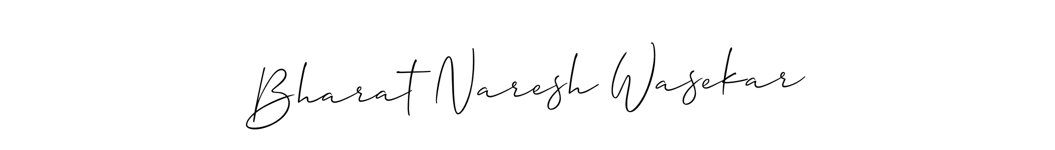 It looks lik you need a new signature style for name Bharat Naresh Wasekar. Design unique handwritten (Allison_Script) signature with our free signature maker in just a few clicks. Bharat Naresh Wasekar signature style 2 images and pictures png