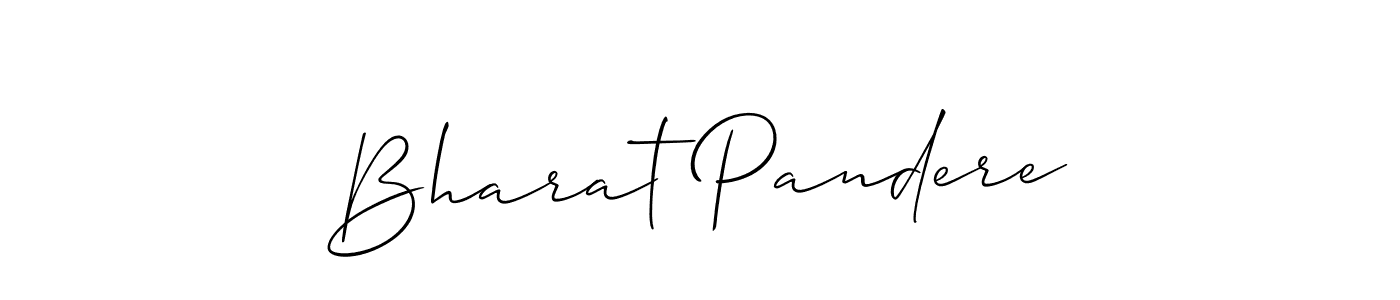 Also we have Bharat Pandere name is the best signature style. Create professional handwritten signature collection using Allison_Script autograph style. Bharat Pandere signature style 2 images and pictures png