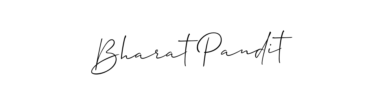 How to make Bharat Pandit signature? Allison_Script is a professional autograph style. Create handwritten signature for Bharat Pandit name. Bharat Pandit signature style 2 images and pictures png