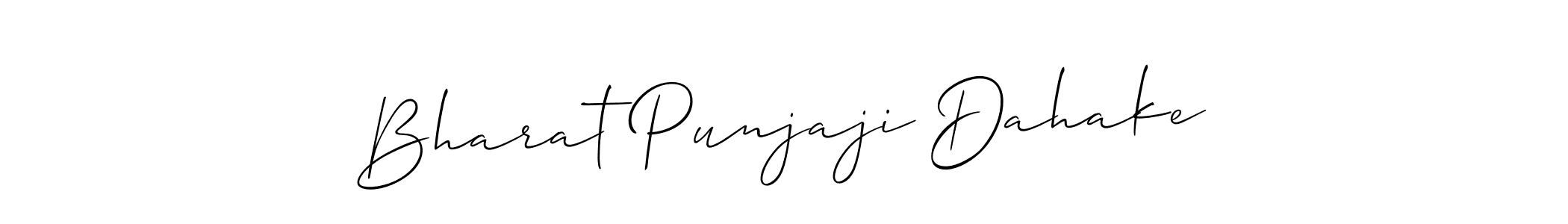 How to Draw Bharat Punjaji Dahake signature style? Allison_Script is a latest design signature styles for name Bharat Punjaji Dahake. Bharat Punjaji Dahake signature style 2 images and pictures png