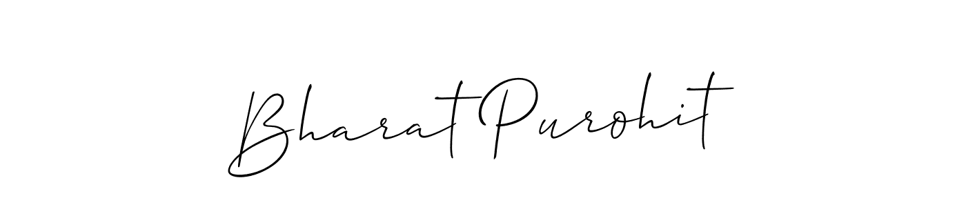 The best way (Allison_Script) to make a short signature is to pick only two or three words in your name. The name Bharat Purohit include a total of six letters. For converting this name. Bharat Purohit signature style 2 images and pictures png